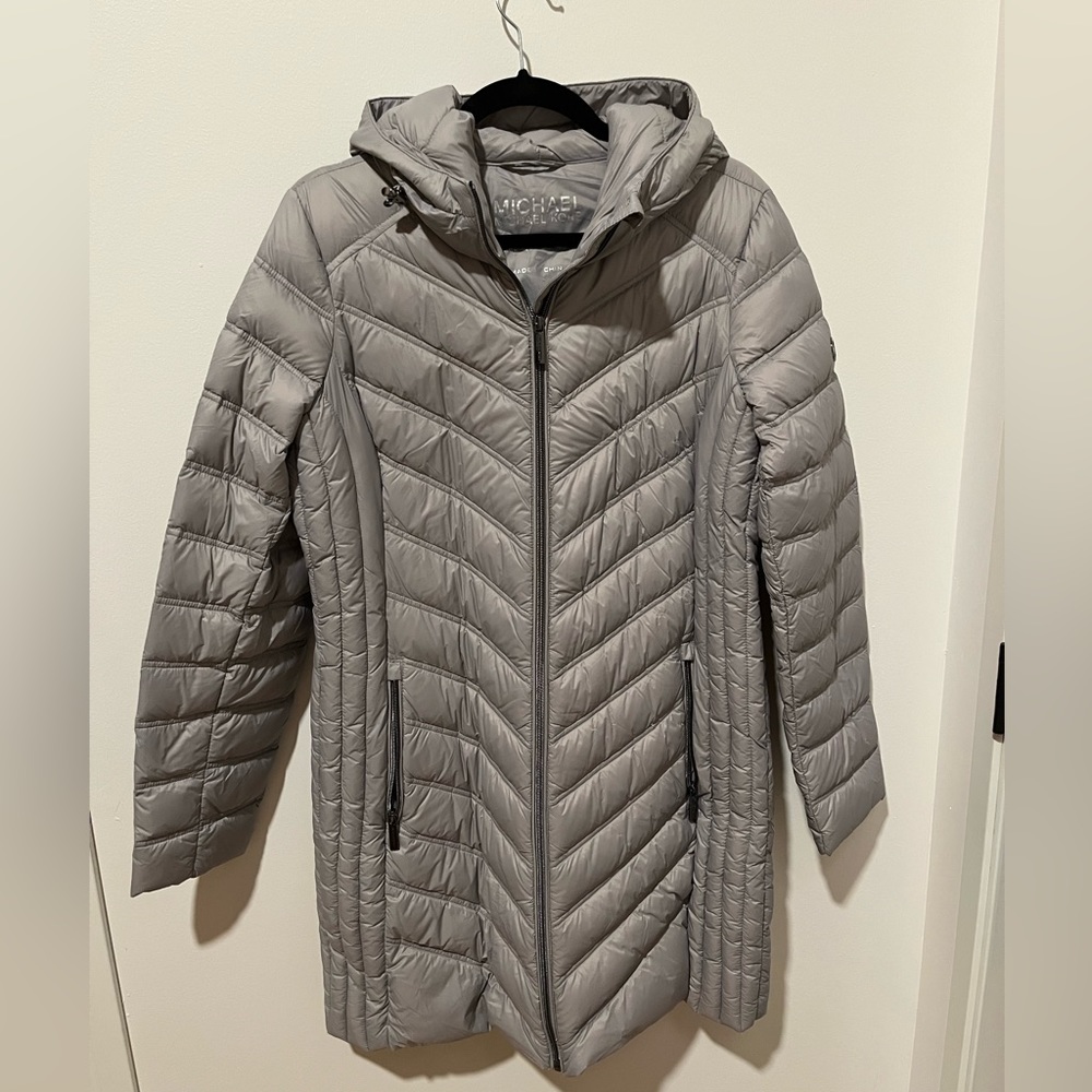 Michael Kors Light Gray Parka